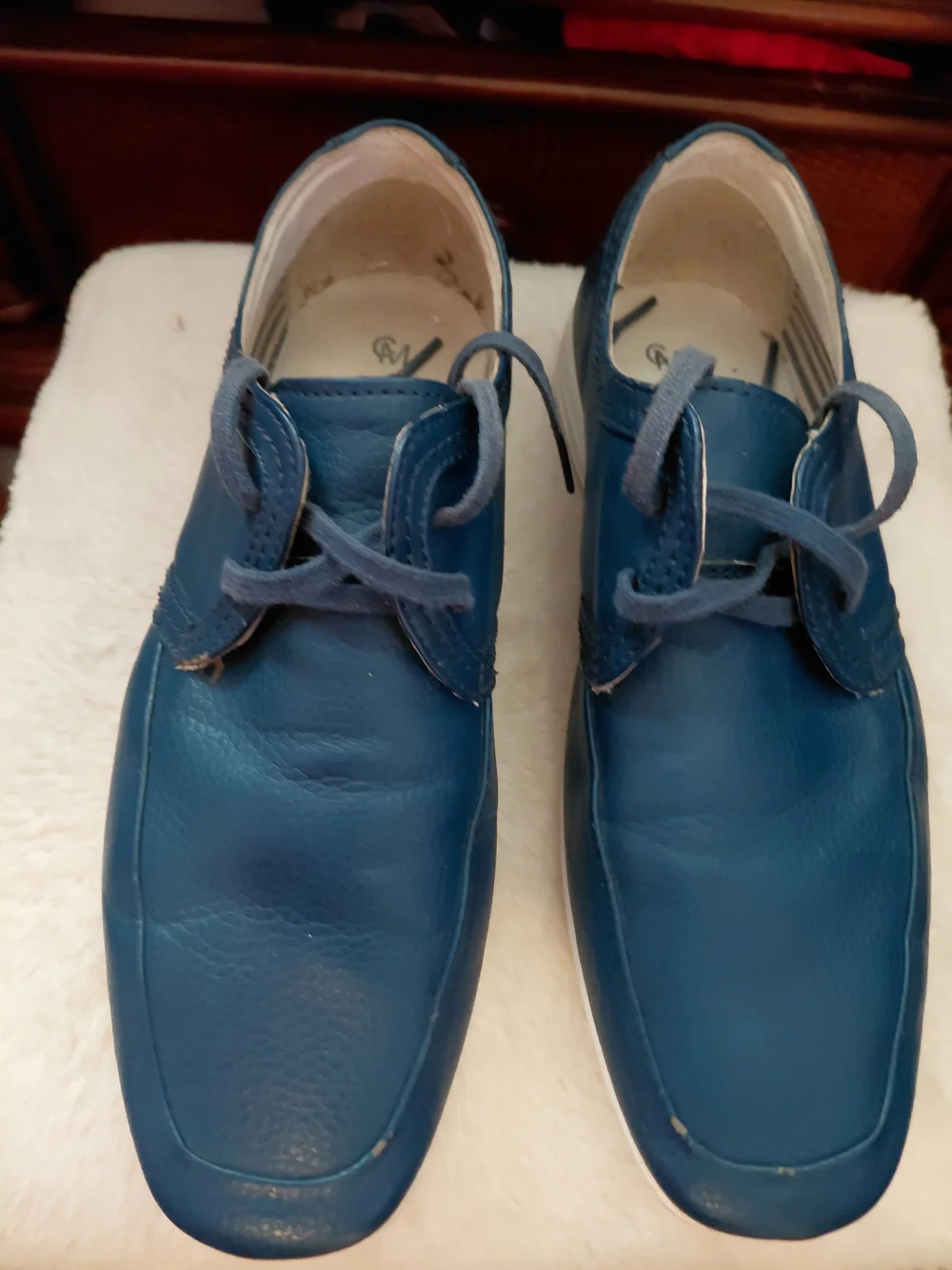 Carlo Marandi Men's Blue Casual Oxford Lace-Up Shoes